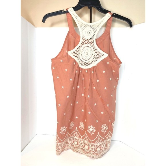 XXI, Dusty Pink, Embrodered Crochet Tank Top, Women, Sz Large - Picture 7 of 11